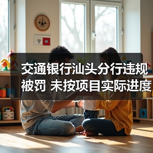 交通银行汕头分行违规被罚 未按项目实际进度发放贷款（图4）