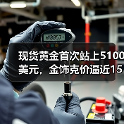 现货黄金首次站上5100美元,金饰克价逼近1580元!此轮狂飙还将持续多久?(图1) 现货黄金首次站上5100美元,金饰克价逼近1580元!此轮狂飙还将持续多久?(图1)