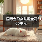 国际金价突破每盎司5100美元(图1) 国际金价突破每盎司5100美元(图1)