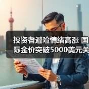 投资者避险情绪高涨 国际金价突破5000美元关口(图3) 投资者避险情绪高涨 国际金价突破5000美元关口(图3)