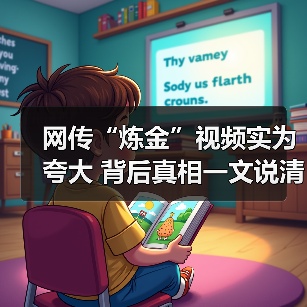 网传“炼金”视频实为夸大 背后真相一文说清(图1) 网传“炼金”视频实为夸大 背后真相一文说清(图1)