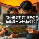 商业健康险近10年保费年均复合增长率超20%(图1) 商业健康险近10年保费年均复合增长率超20%(图1)