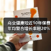 商业健康险近10年保费年均复合增长率超20%(图3) 商业健康险近10年保费年均复合增长率超20%(图3)