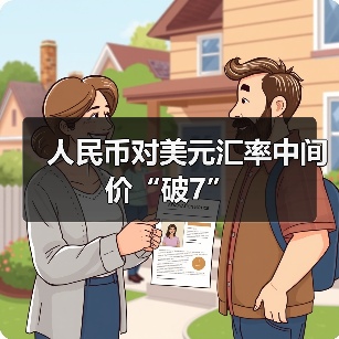 人民币对美元汇率中间价“破7”(图1) 人民币对美元汇率中间价“破7”(图1)
