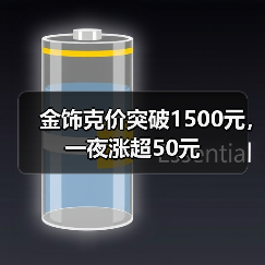 金饰克价突破1500元,一夜涨超50元(图3) 金饰克价突破1500元,一夜涨超50元(图3)