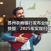 苏州农商银行发布业绩快报：2025年实现归母净利润 20.43亿元 同比增长5.04%（图1）
