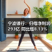 宁波银行：归母净利润293亿 同比增8.13%（图4）