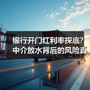 银行开门红利率探底?中介放水背后的风险真相(图2) 银行开门红利率探底?中介放水背后的风险真相(图2)