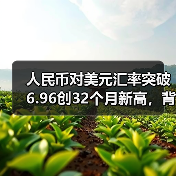 人民币对美元汇率突破6.96创32个月新高，背后原因引关注（图4）