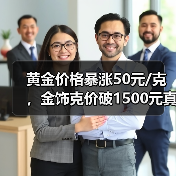 黄金价格暴涨50元/克,金饰克价破1500元真相(图3) 黄金价格暴涨50元/克,金饰克价破1500元真相(图3)