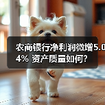 农商银行净利润微增5.04% 资产质量如何？（图1）