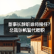 董事长辞职谁将接任？总裁张帆暂代履职（图1）