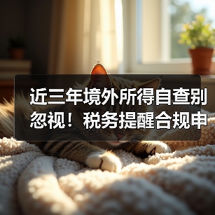近三年境外所得自查别忽视！税务提醒合规申报（图3）