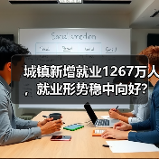 城镇新增就业1267万人,就业形势稳中向好?(图1) 城镇新增就业1267万人,就业形势稳中向好?(图1)