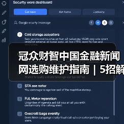 冠众财智中国金融新闻网选购维护指南 | 5招解决常见问题（图4）