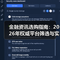 金融资讯选购指南:2026年权威平台筛选与实用技巧(图4) 金融资讯选购指南:2026年权威平台筛选与实用技巧(图4)