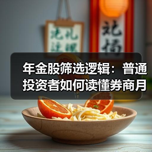 年金股筛选逻辑：普通投资者如何读懂券商月度组合