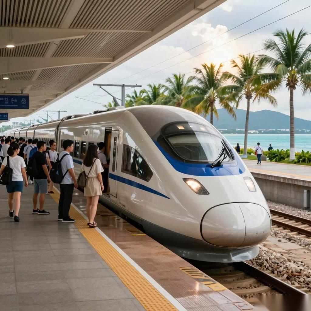 海南自贸港首单铁路动车跨境租赁项目落地