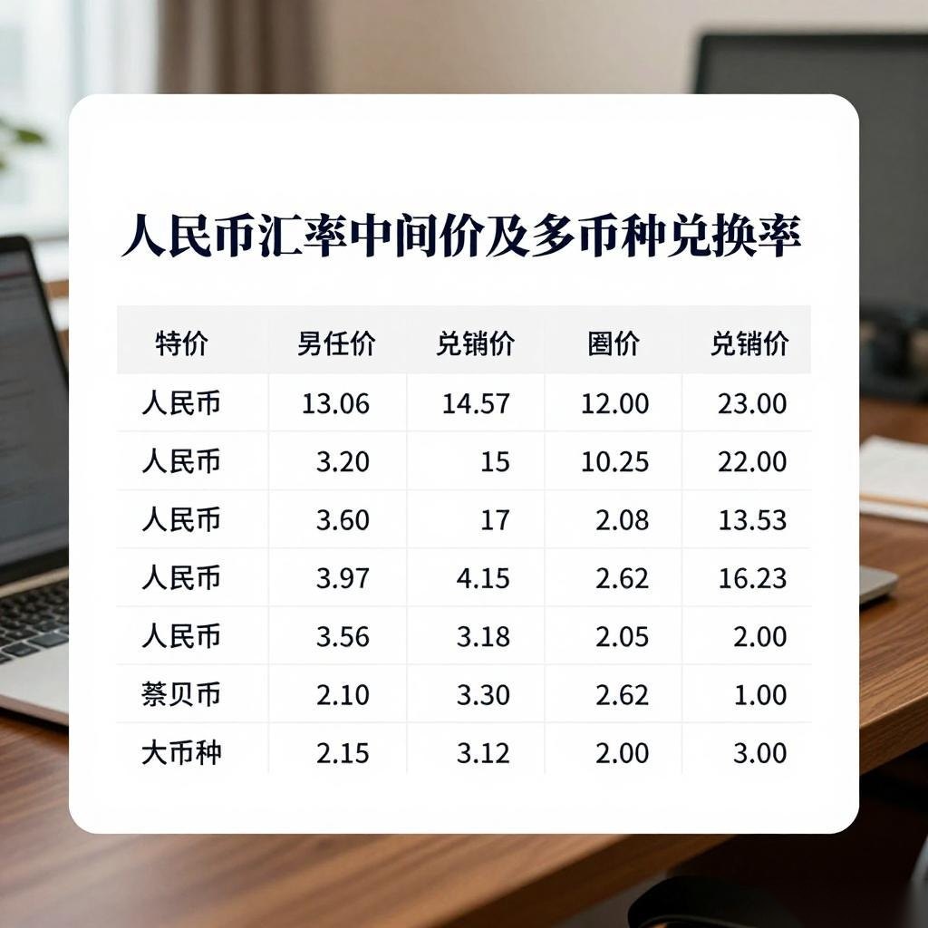 人民币汇率中间价公布 多币种对兑换率一览