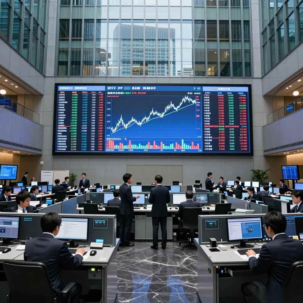 日本东京股市两股指下跌，科技股承压