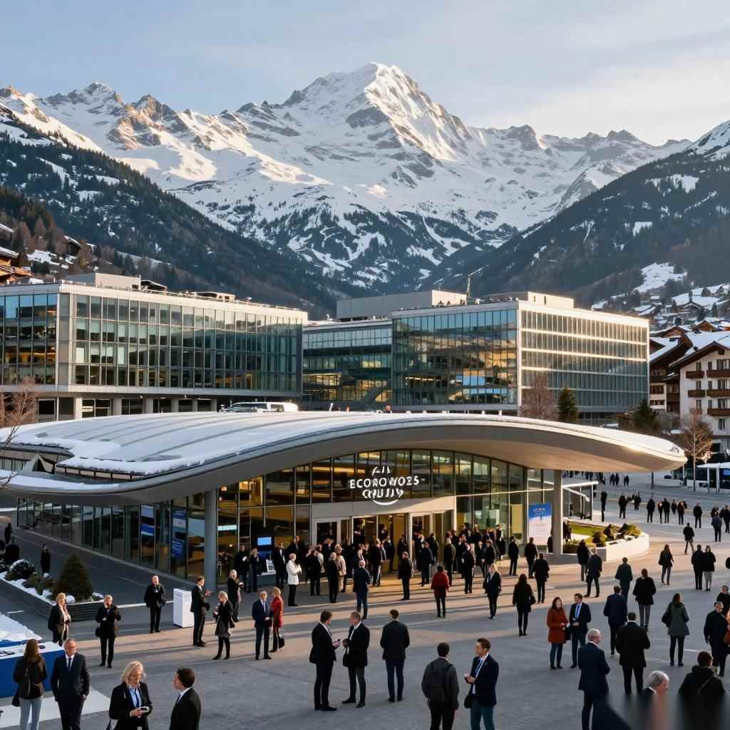 达沃斯抗议特朗普出席年会 民众不满其立场