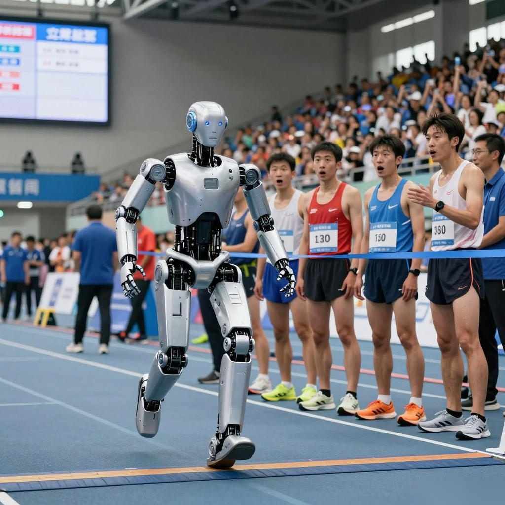 人形机器人马拉松突破人类纪录｜产业变革新方向